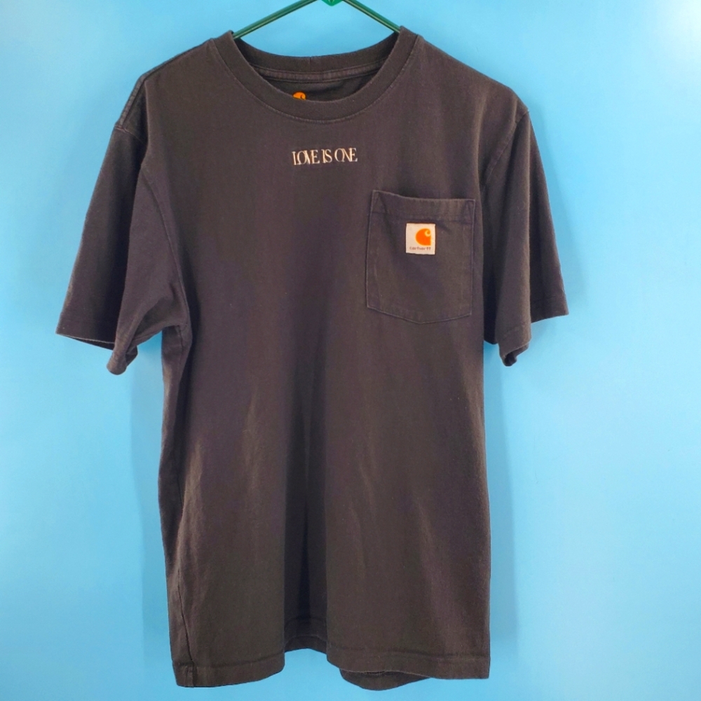 Carhartt black "Love is One" crewneck t-shirt S